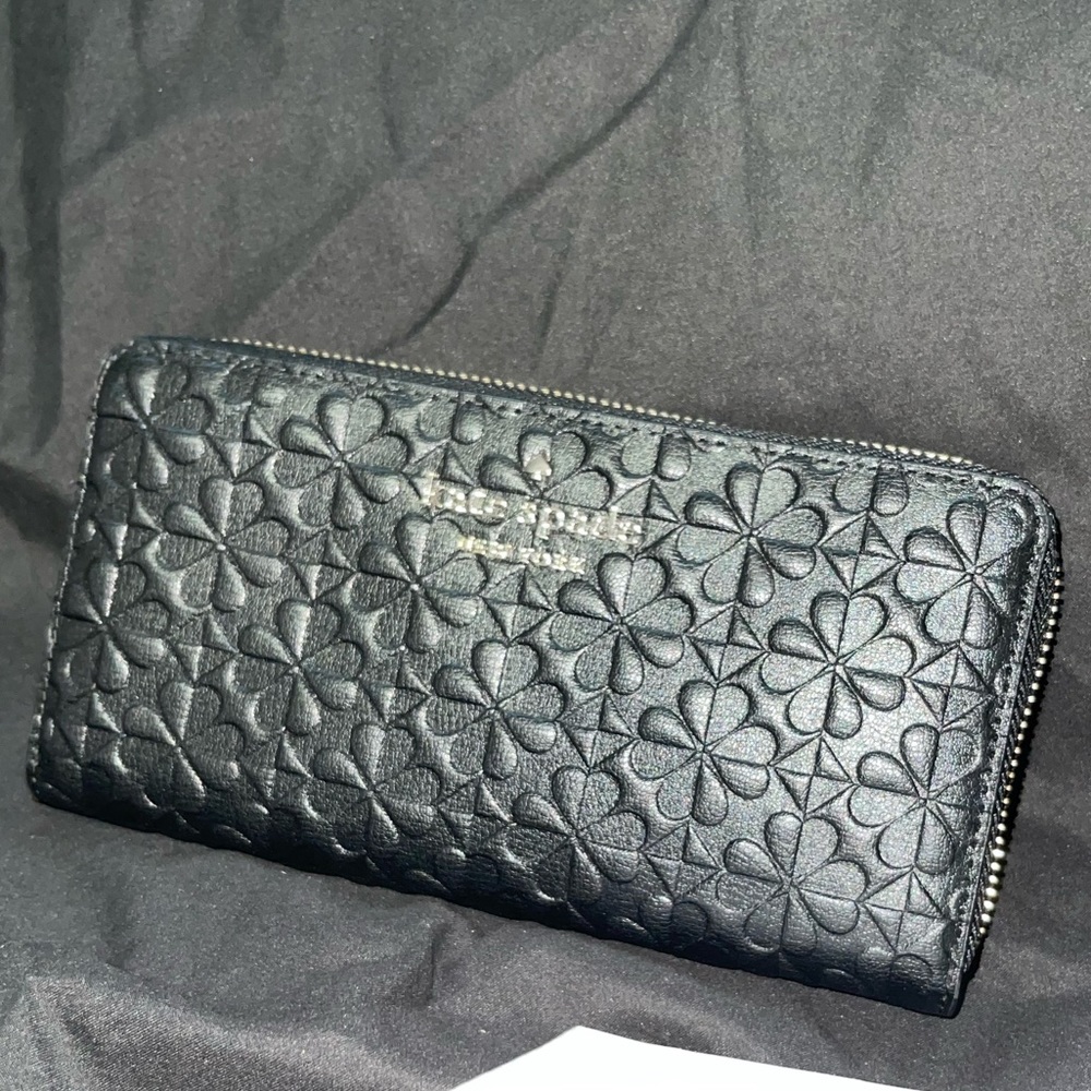kate spade embossed wallet